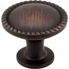 Hardware Resources Z115DBAC - 1-1/4'' Diameter Brushed Oil Rubbed Bronze Round Rope Detailed Lindos Cabinet Knob