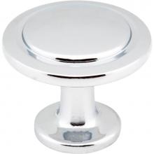 Hardware Resources 3960-PC - 1-1/4'' Diameter Polished Chrome Round Button Gatsby Cabinet Knob