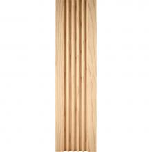 Hardware Resources FLT4OK - 5/8'' D x 4'' H Oak Fluted Moulding