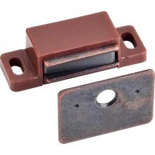 Hardware Resources 50636 - 15 lb Brown Single Magnetic Catch with Bronze Strike