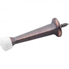 Hardware Resources DS03-DBAC-R - Solid Door Stop with Fixed Screw Attachment - Finish: Dark Brushed Antique Copper