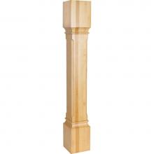 Hardware Resources P38ALD - 5'' W x 5'' D x 35-1/2'' H Alder Fluted Edge Post