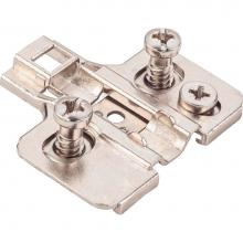 Hardware Resources 600.0P72.05 - Heavy Duty 0 mm Cam Adj Zinc Die Cast Plate with Euro Screws for 700, 725, 900 and 1750 Series Eur