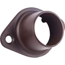 Hardware Resources M7260-ORB - Dark Bronze Closed Screw-In Mounting Bracket for 1'' Round Closet Rods