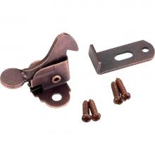 Hardware Resources EC01-DBAC - Dark Brushed Antique Copper Elbow Catch Polybagged with Screws