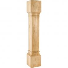 Hardware Resources P35-6-RW - 6'' W x 6'' D x 35-1/2'' H Rubberwood Square Post