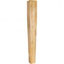 Hardware Resources P43-5-42OK - 5'' W x 5'' D x 42'' H Oak Square Tapered Post