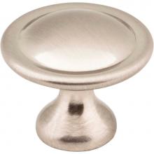 Hardware Resources 647SN - 1-1/8'' Diameter Satin Nickel Button Watervale Cabinet Mushroom Knob