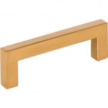 Hardware Resources 625-3SBZ - 3'' Center-to-Center Satin Bronze Square Stanton Cabinet Bar Pull