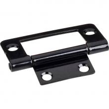 Hardware Resources 9800BLK - Black 2'' Fixed Pin Flat Back Non-Mortise Hinge