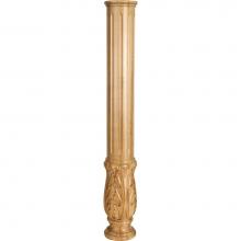 Hardware Resources FP1-ALD - 5'' D x 35'' H Alder Acanthus Fireplace Column