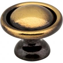 Hardware Resources 878AE - 1-3/16'' Diameter Antique Brass Kingsport Cabinet Mushroom Knob