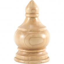 Hardware Resources TF2OK - 2-3/4'' W x 1-3/8'' D x 4-1/2'' H Oak Transition Finial