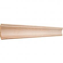 Hardware Resources MC9HMP - 3/4'' D x 3-1/4'' H Hard Maple Ogee Cove Crown Moulding