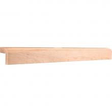 Hardware Resources LR006-HMP - 2-1/8'' D x 2-1/8'' H Hard Maple Beveled Shaker Light Rail Moulding