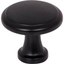 Hardware Resources 3970-MB - 1-3/16'' Diameter Matte Black Kenner Cabinet Mushroom Knob