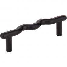 Hardware Resources Z105MB - 3'' Center-to-Center Matte Black Wavy Verona Cabinet Pull