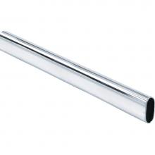 Hardware Resources 153012CH-2 - Chrome 1.0 mm x 12'' Long Oval Steel Closet Rod