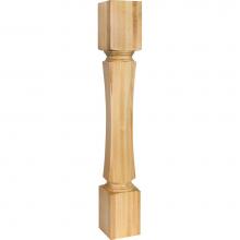 Hardware Resources P70-5-HMP - 5'' W x 5'' D x 35-1/2'' H Hard Maple Hexagonal Post