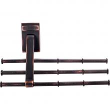 Hardware Resources 356T-DBAC - Brushed Oil Rubbed Bronze Tri-Level Hook Tie Organizer