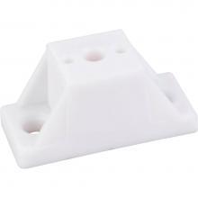 Hardware Resources 530117 - White 7/8'' Spacer x 1-7/8'' Overall Width - Holes are 1-3/8'' Cente