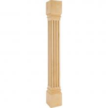 Hardware Resources P27-5-42-CH - 5'' W x 5'' D x 42'' H Cherry Fluted Post