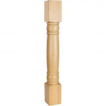 Hardware Resources P14HMP - 4-1/2'' W x 4-1/2'' D x 35-1/2'' H Hard Maple Doric Post