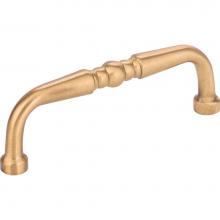 Hardware Resources Z259-3SB - 3'' Center-to-Center Satin Brass Madison Cabinet Pull