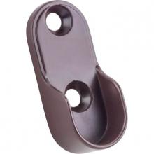 Hardware Resources M7175-ORB - Dark Bronze Screw-In Mounting Bracket for Oval Closet Rods