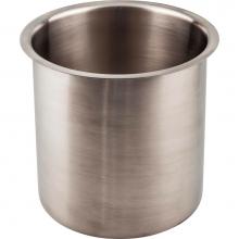 Hardware Resources TCR66-SS - 6'' Diameter 6'' Height Brushed Stainless Steel Trash Can Ring