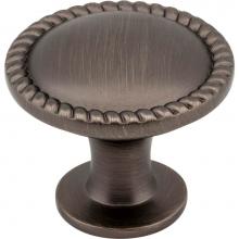 Hardware Resources Z115BNBDL - 1-1/4'' Diameter Brushed Pewter Round Rope Detailed Lindos Cabinet Knob