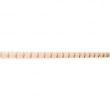 Hardware Resources DEN8ALD - 1/2'' D x 5/8'' H Alder Dentil Moulding