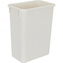 Hardware Resources CAN-35W-4 - Box of 4 White 35 Quart Plastic Waste Containers