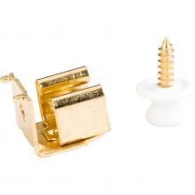 Hardware Resources 50614 - Button Catch Finish - Polished Brass Receiver