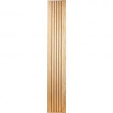 Hardware Resources FLT3HMP - 5/8'' D x 3-1/2'' H Hard Maple Fluted Moulding