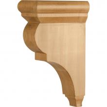 Hardware Resources CORG-3-RW - 3'' W x 6-1/2'' D x 10'' H Rubberwood Smooth Corbel