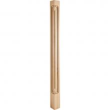 Hardware Resources CP-1-42MP - 2-3/4'' W x 2-3/4'' D x 42'' H Hard Maple Acanthus Corner Post