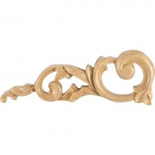 Hardware Resources ONL-06-LCH - 10'' W x 3/4'' D x 3-1/2'' H Left Cherry Acanthus Onlay