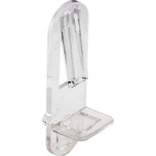 Hardware Resources 8704CL - Clear 1/4'' Pin Shelf Lock For 5/8'' Shelf - Priced and Sold by the Thousand