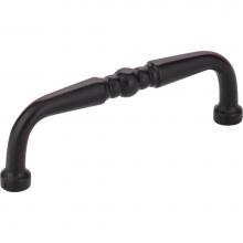 Hardware Resources Z259-3MB - 3'' Center-to-Center Matte Black Madison Cabinet Pull