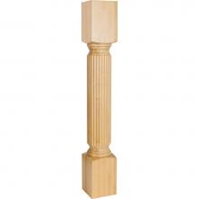 Hardware Resources P20CH - 5'' W x 5'' D x 35-1/2'' H Cherry Reed Post