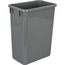 Hardware Resources CAN-35GRY-4 - Box of 4 Grey 35 Quart Plastic Waste Containers