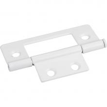 Hardware Resources 9500WH-D - Dull White 3'' Loose Pin Non-Mortise Hinge 4 Hole