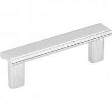 Hardware Resources 183-3PC - 3'' Center-to-Center Polished Chrome Square Park Cabinet Pull