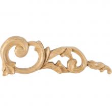 Hardware Resources ONL-06-RCH - 10'' W x 3/4'' D x 3-1/2'' H Right Cherry Acanthus Onlay