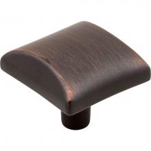 Hardware Resources 525DBAC - 1-1/8'' Overall Length Brushed Oil Rubbed Bronze Square Glendale Cabinet Knob