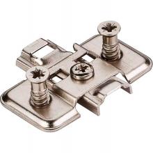 Hardware Resources 400.0P71.75 - Standard Duty 0 mm Cam Adj Steel Plate with Euro Screws for 500 Series Euro Hinges