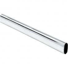 Hardware Resources 15302CH-2 - Chrome 1.0 mm x 8'' Long Oval Steel Closet Rod