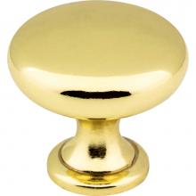 Hardware Resources 3910-PB - 1-3/16'' Diameter Polished Brass Madison Cabinet Mushroom Knob