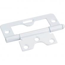 Hardware Resources 9805WH - White 3'' Swaged Loose Pin Non-Mortise Hinge with 1 Slot